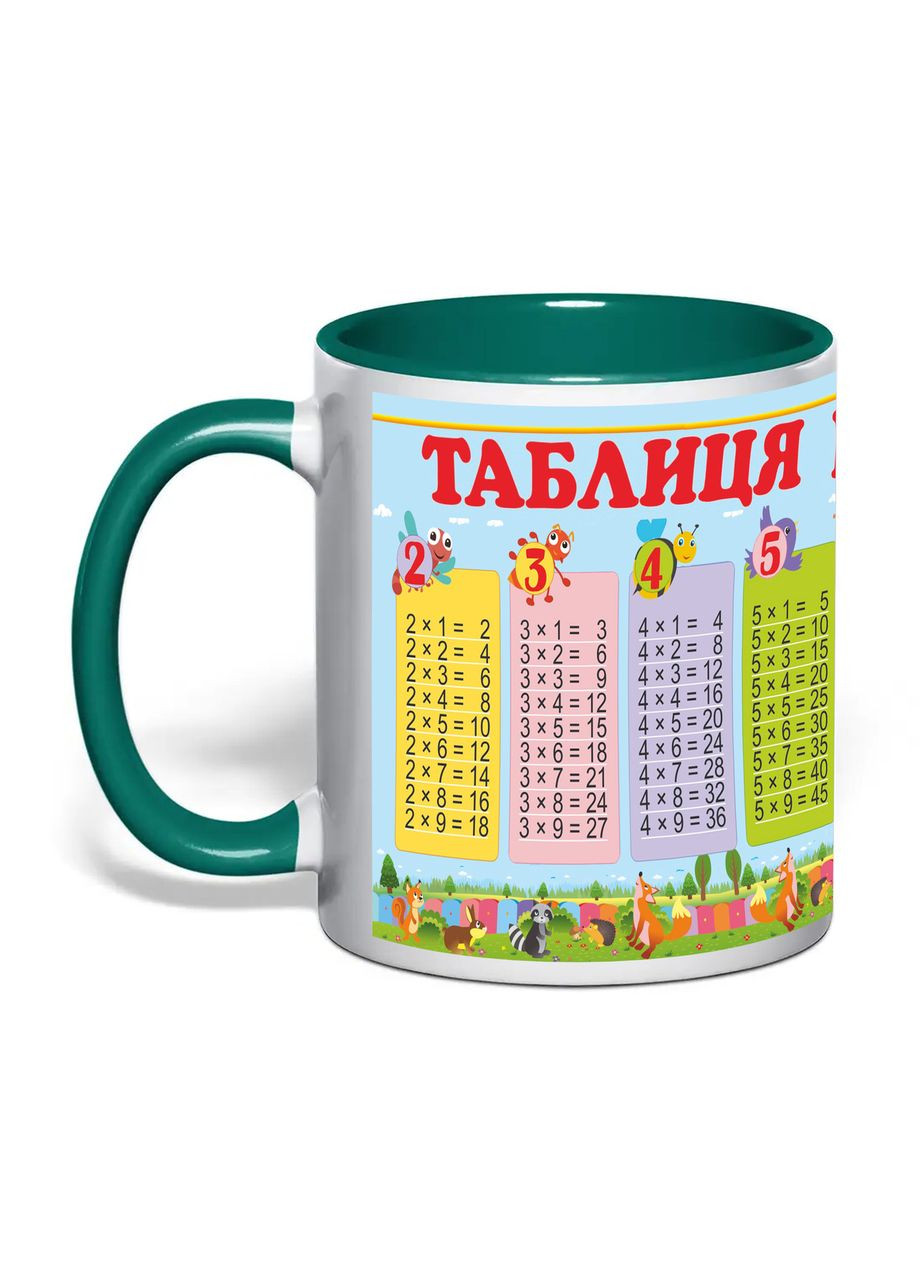 Чашка з друком "Табличка множення" №5 330 мл ( ) (31368) No Brand (362506513)