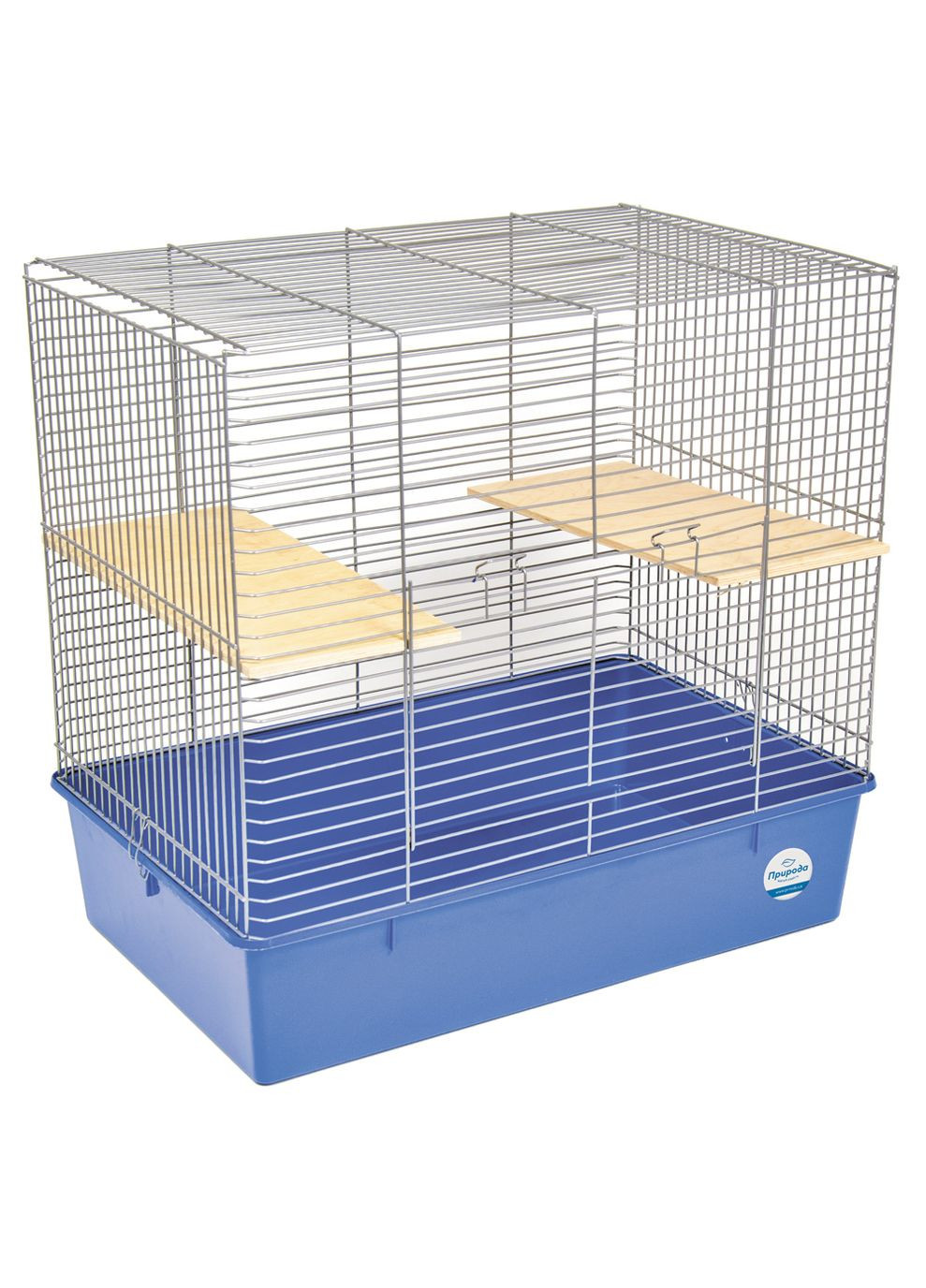 Клітина для гризунів Шиншилла 70 x 40 x 60 см Хром/синя (4823082415106) Природа (324793959)