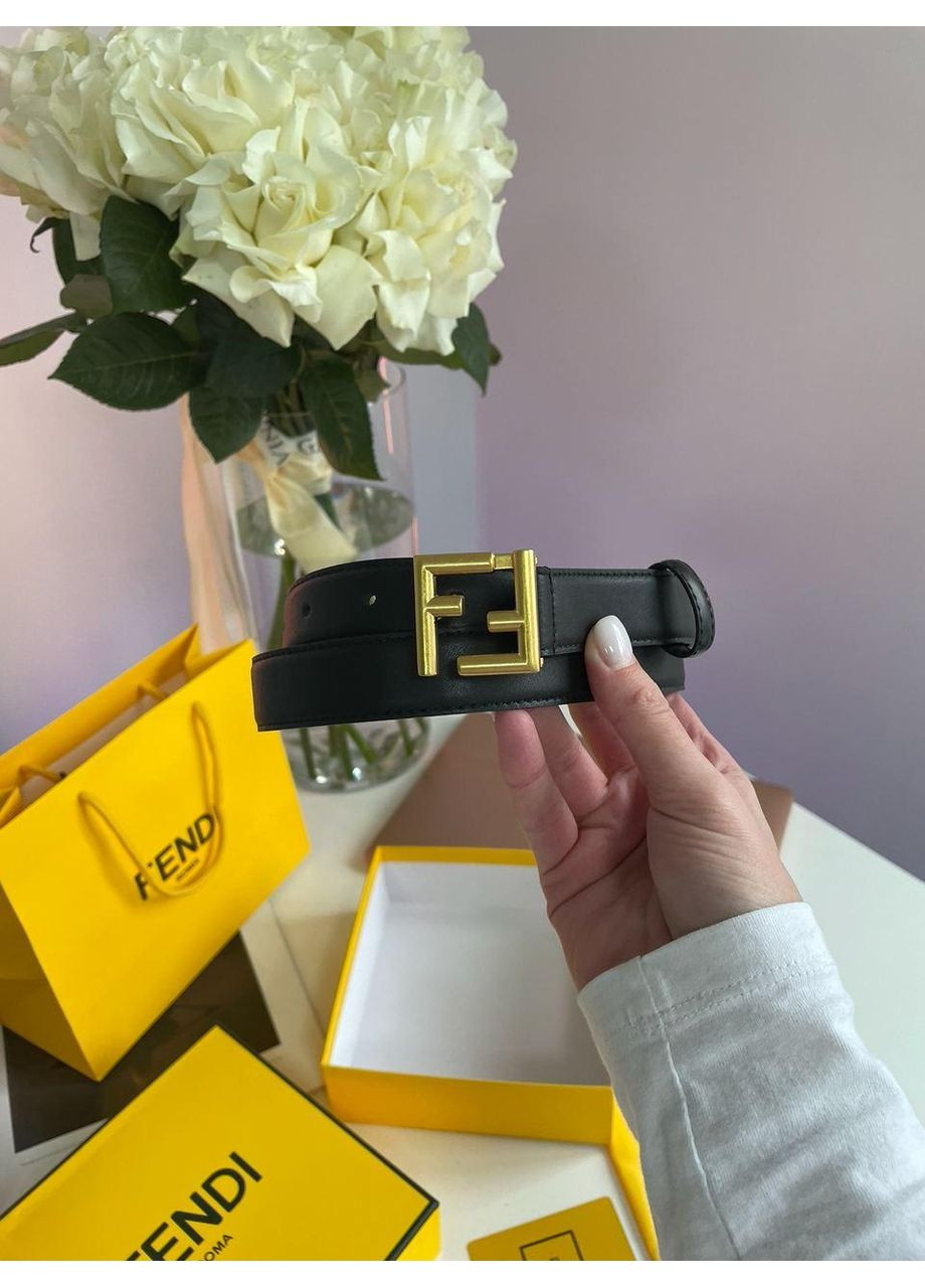 Ремень Black Gold Leather Belt No Brand (355478919)