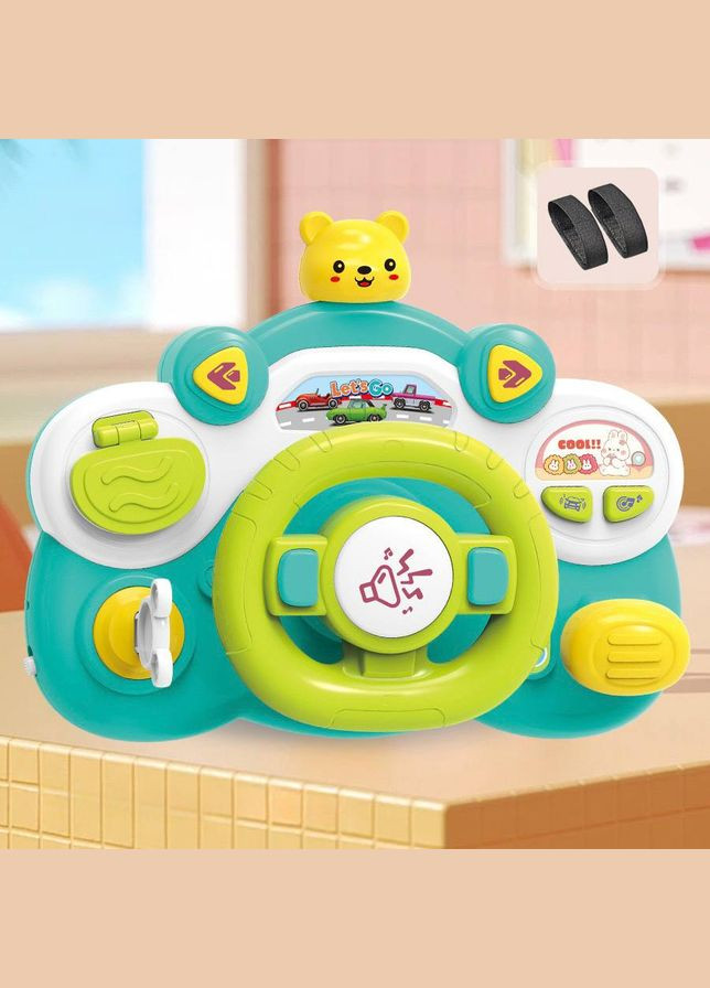 Музыкальный автотренажер 899-180 Руль с музыкой и креплением для коляски Limo Toy (336377303)