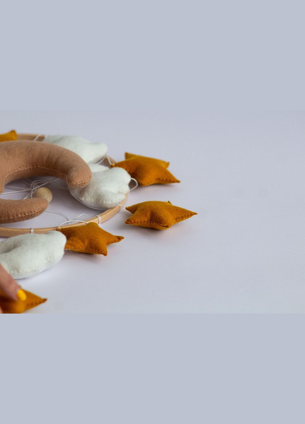 Детский музыкальный мобиль на кроватку для младенцев WooolyWool «Звездная ночь» с 35 мелодиями No Brand (342757927)