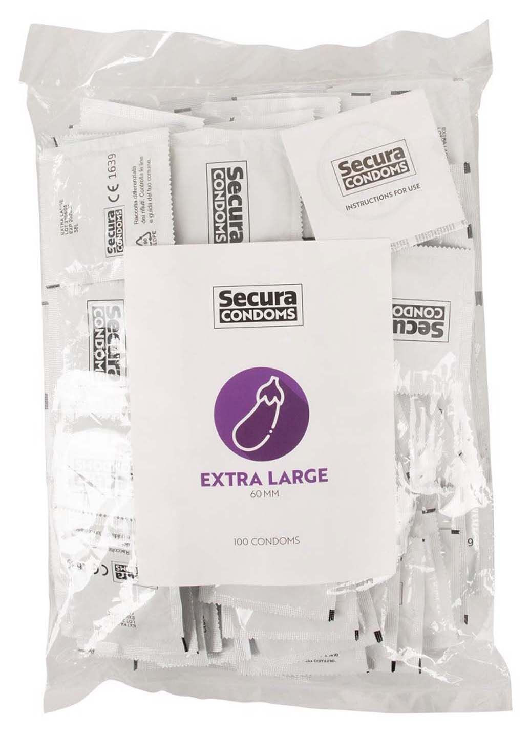 Презервативы увеличенного размера Extra Large 100 шт Secura (291443695)