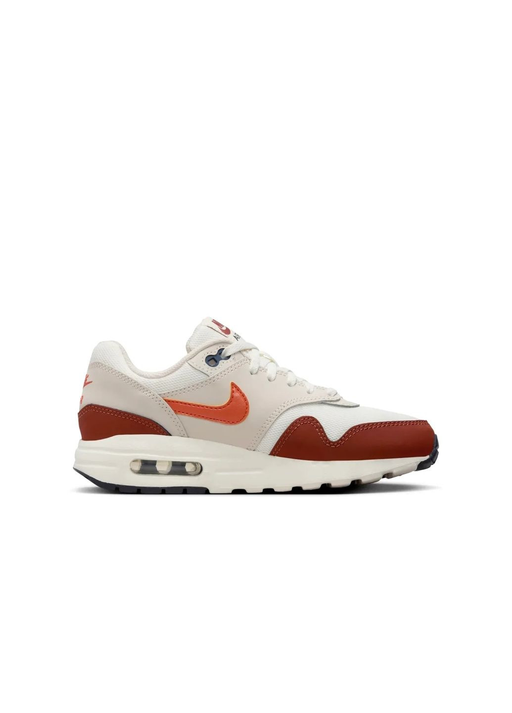 Кросівки жіночі Air Max 1 Gs Beige/Bordo DZ3307-110 Nike бежеві (364837535)