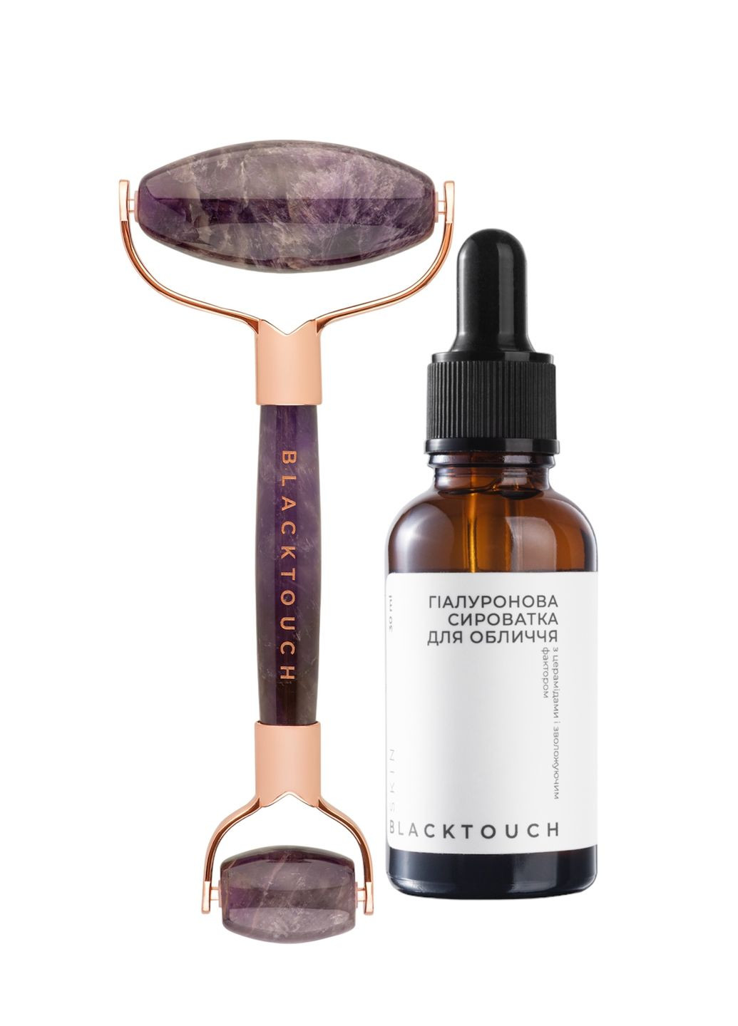 Комплект Аметистовый ролик и Гиалуроновая сыворотка, 30 мл BlackTouch (301940961)
