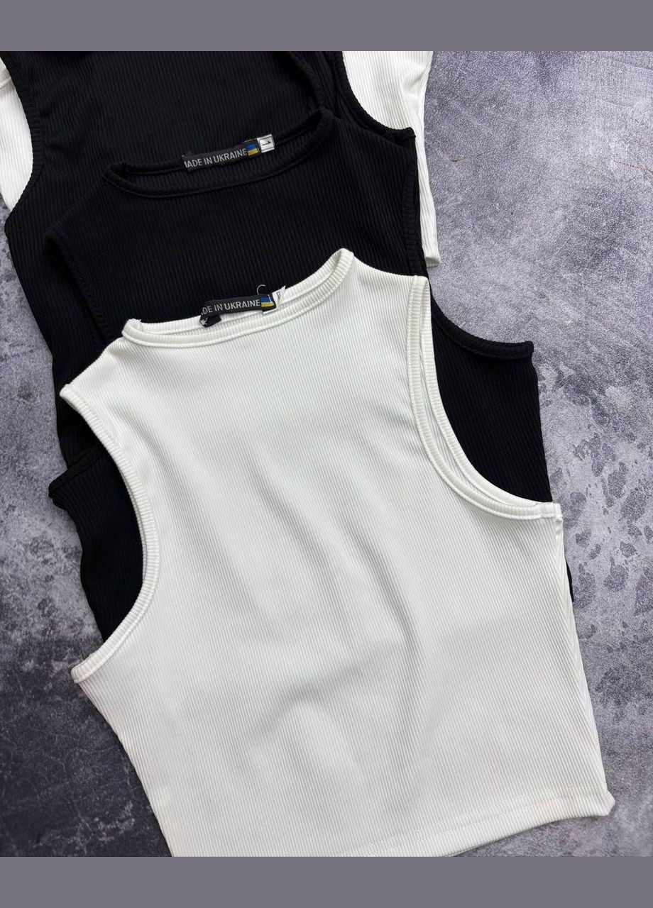 Женский белый топ No Brand (339508185)