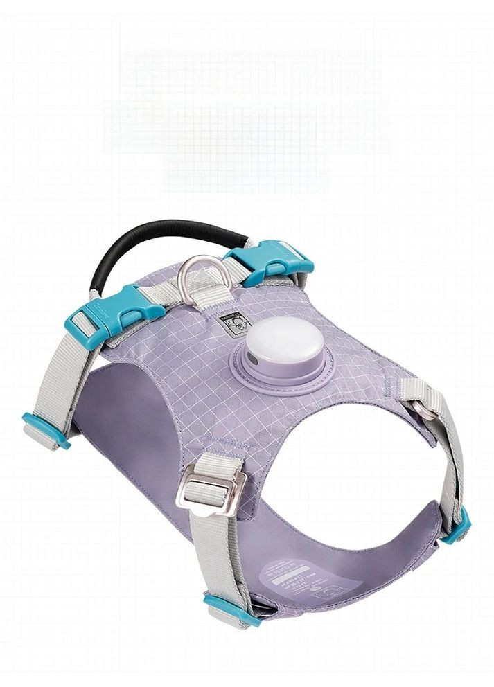 Шлея для собак TLH6771 со светодиодной подсветкой и держателем для GPS-трекера Фиолетовый, M Truelove (373444067)