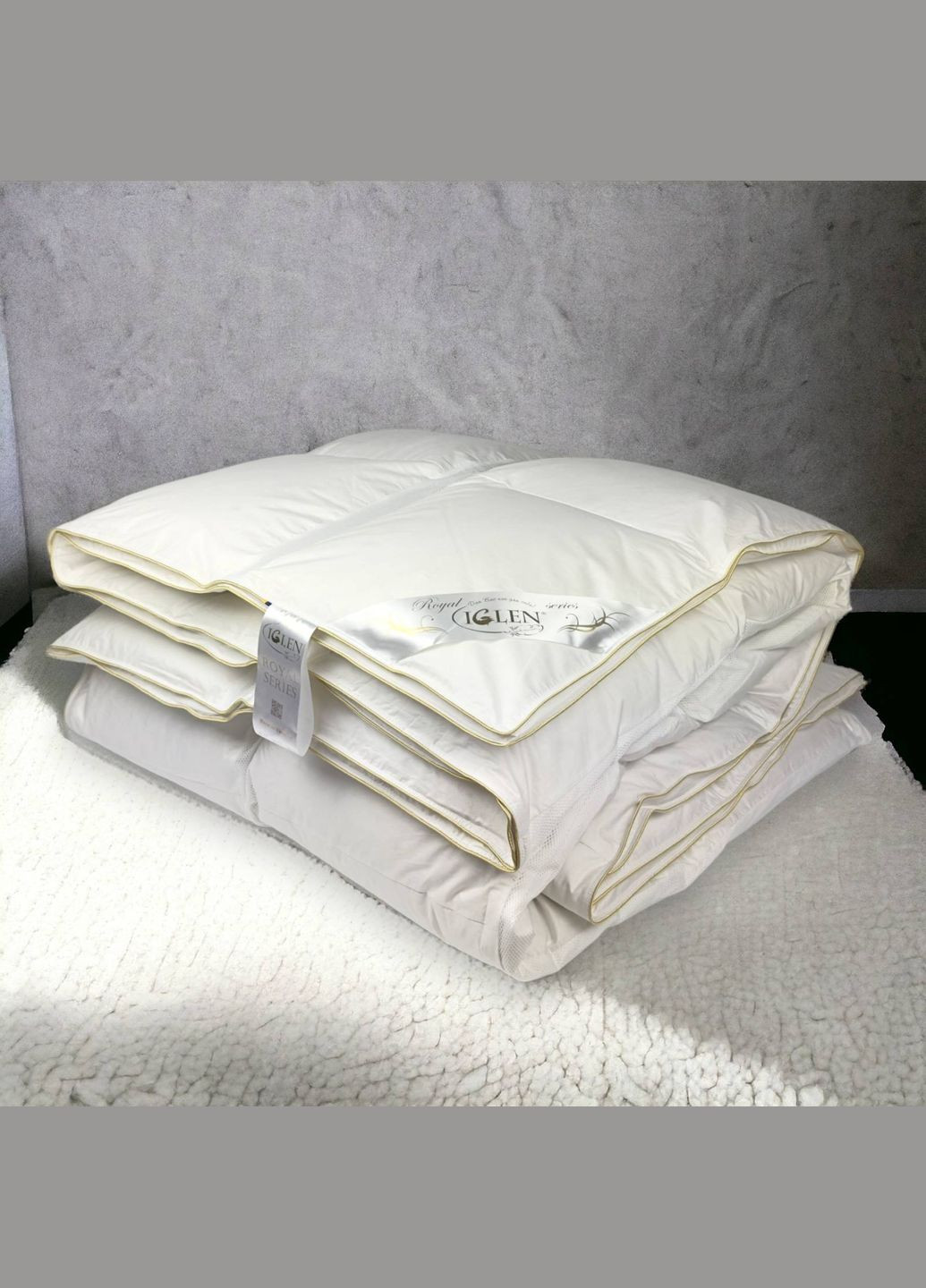 Одеяло пуховое со 100% белым пухом Royal Series Climate-comfort 110х140 (11014010WRS) Iglen (282313216)