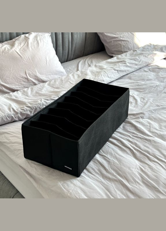 Ящик для зберігання на вісім відділень 50х25х16 см HY-50-black ( ) Organize (344475627)