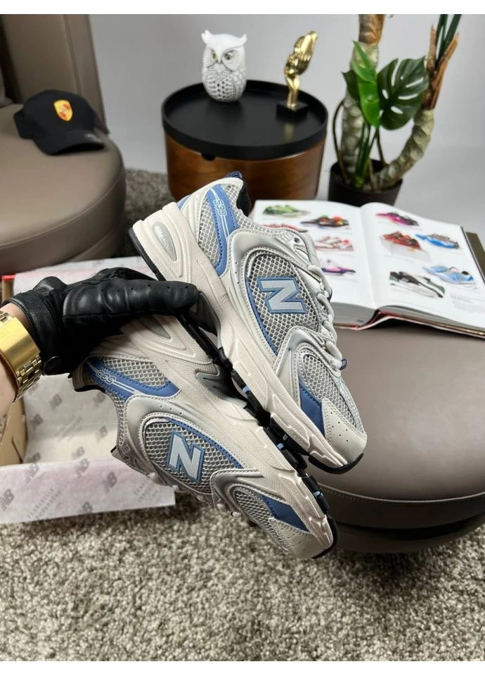 Кросівки Beige Blue Silver (Розмір ) No Brand 530 W Premium сіро-сині (378648295)