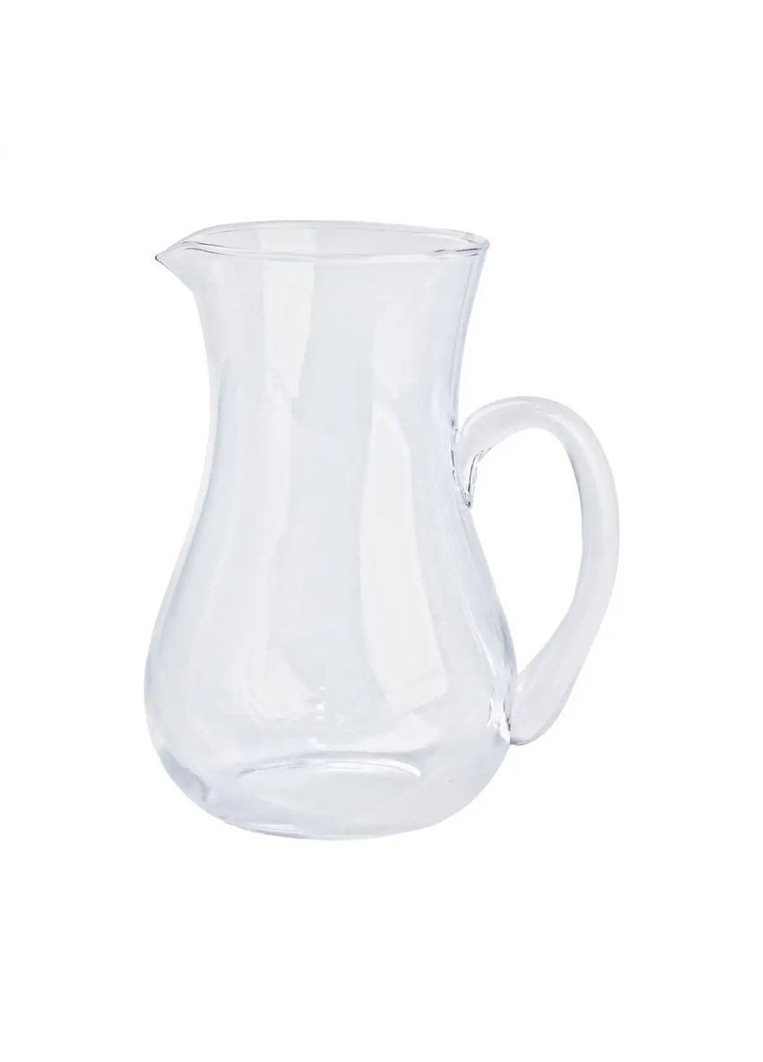 Кувшин Cali из толстого стекла фигурный 1.2 л, прозрачный TS Kitchen (323160094)