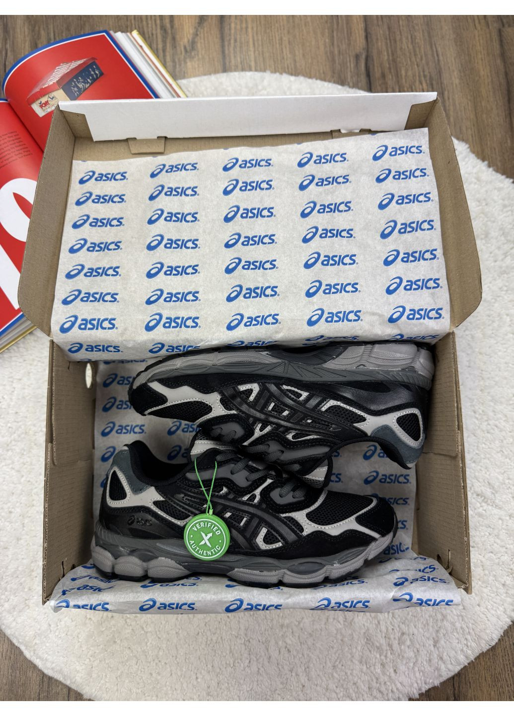 КРОСІВКИ ЖІНОЧІ ASICS GEL NYC BLACK SILVER АСІКС ГЕЛЬ НЮК No Brand чорні демісезони (368861794)