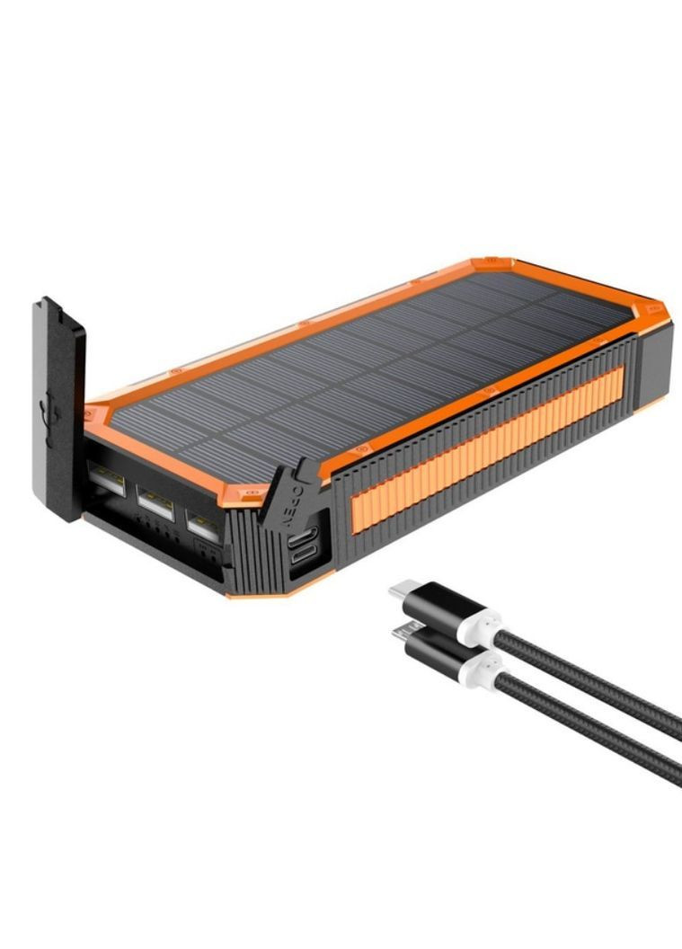 Зарядное устройство повербанк Power Bank 50000 мАч с LED фонариком и с солнечной панелью (2104618804) No Brand (369963261)