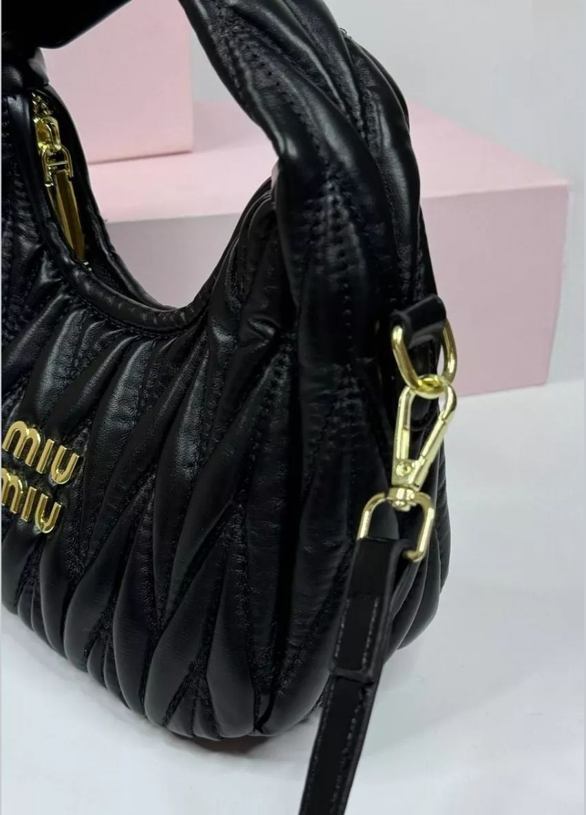 Женская сумка Miu miu 18121 черная No Brand (311277525)