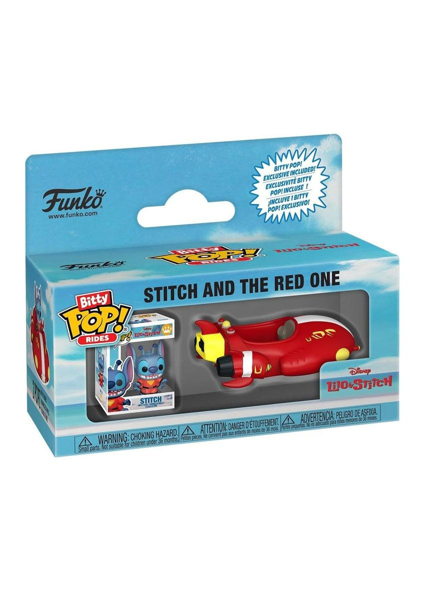 Игровая Коллекционная фигурка Bitty POP! Ride - Стич в красном крейсере Funko (350315965)