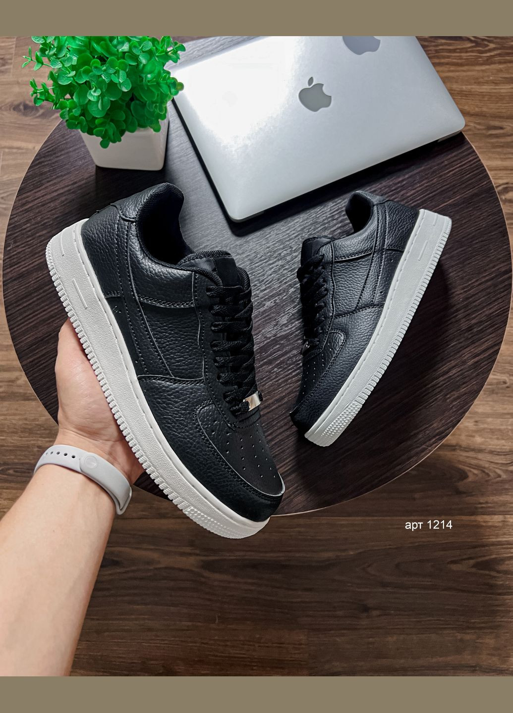 Черные демисезонные мужские кроссовки casual black white Navigator Force