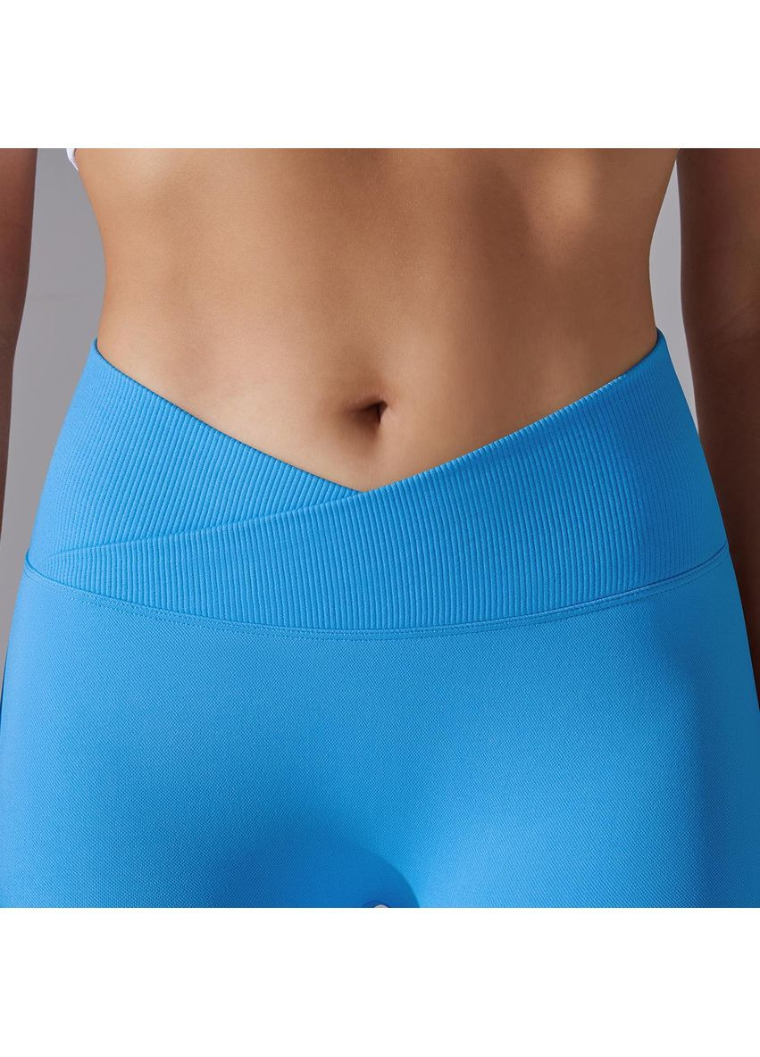 Лосини жіночі фітнес з ефектом push-up V-образним поясом No Brand (353302944)