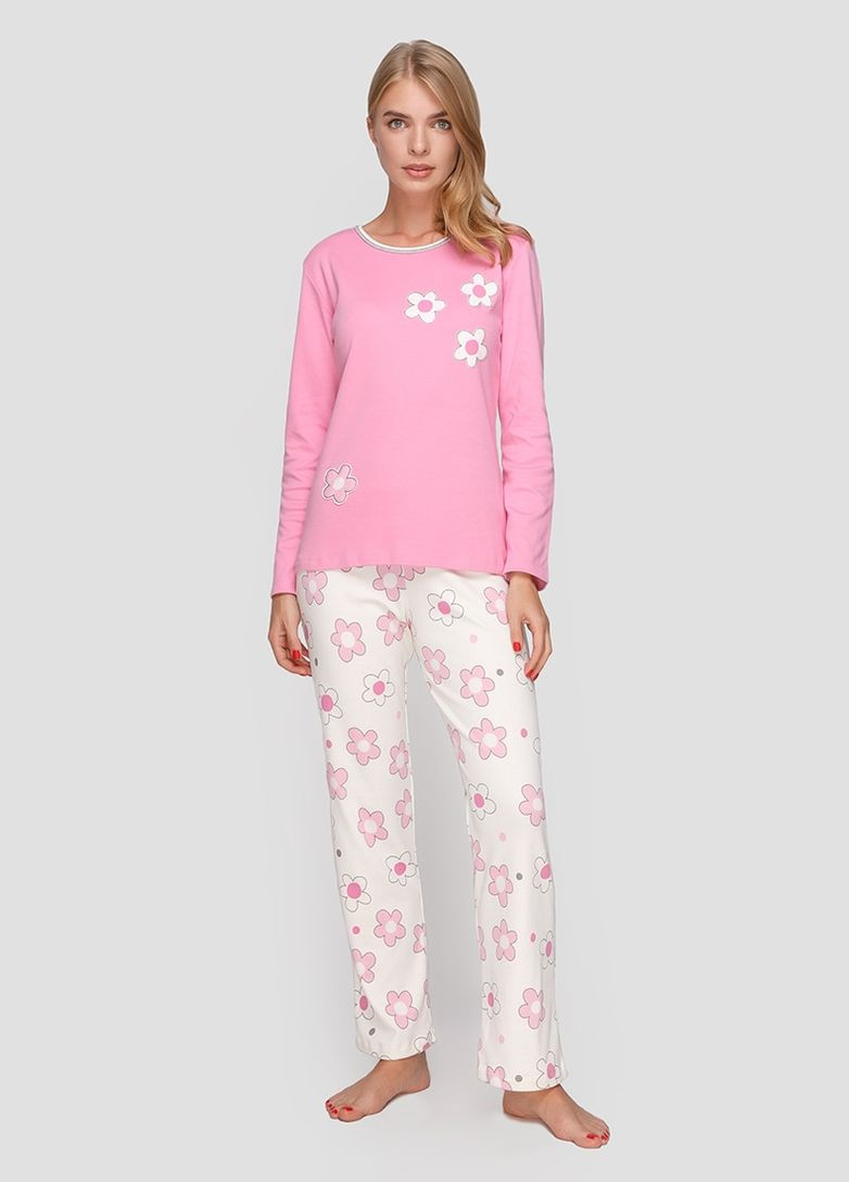 Розовая всесезон женская пижама 8143a (zik0000012667) Mira
