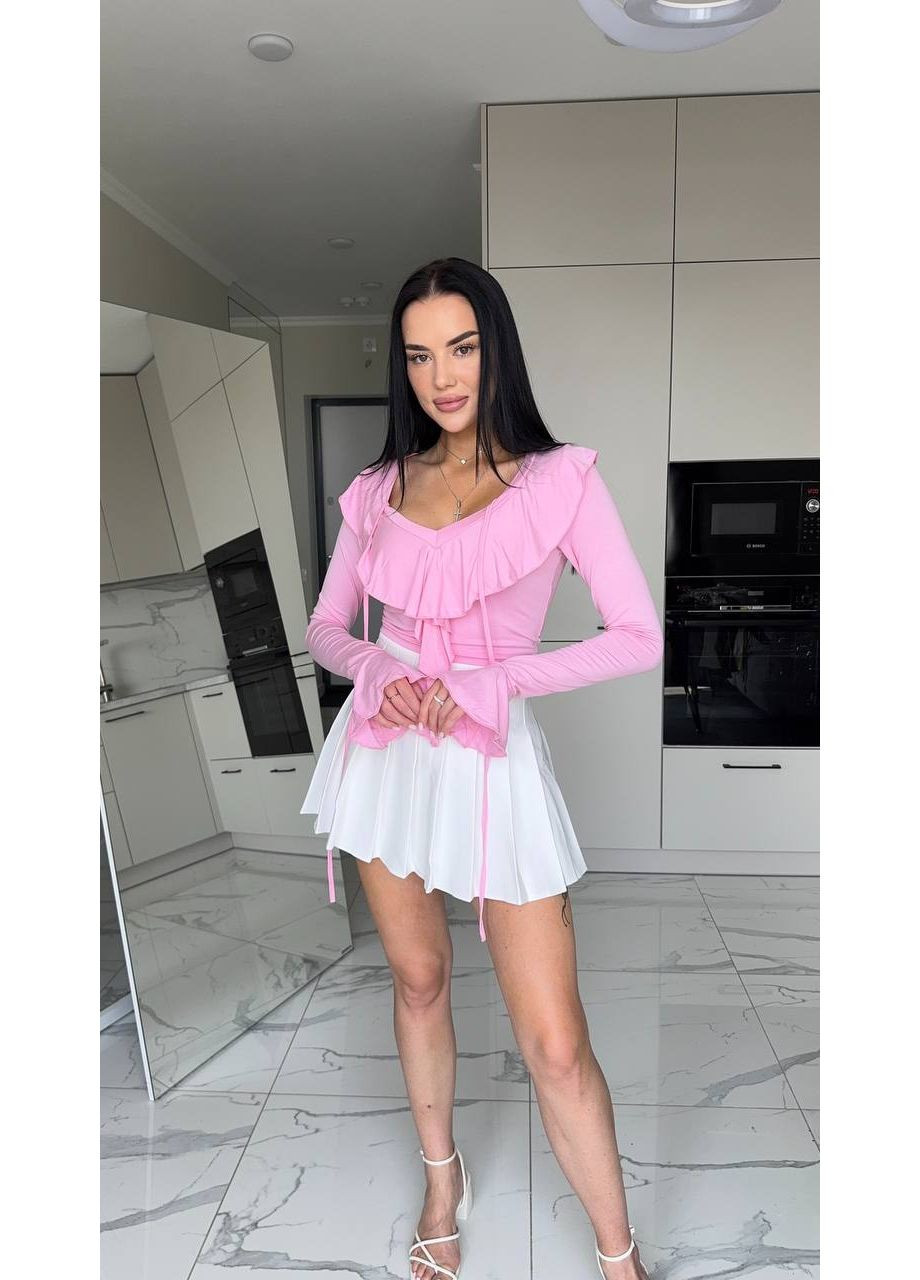 💫 Топ с воланами из натуральной вискозы – нежность в тренде 💫 – замеры в описании GD/GL Модний простір (360978901)