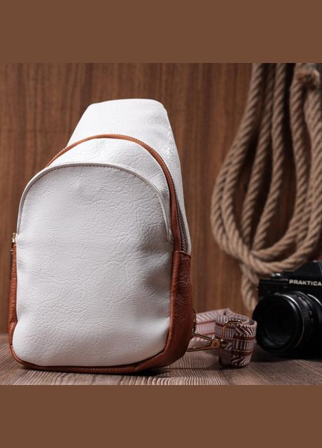 Сумка жіноча планшет для документів рюкзак слінг в дорогу сумочка для телефону Білий 34779 Vintage (332612621)