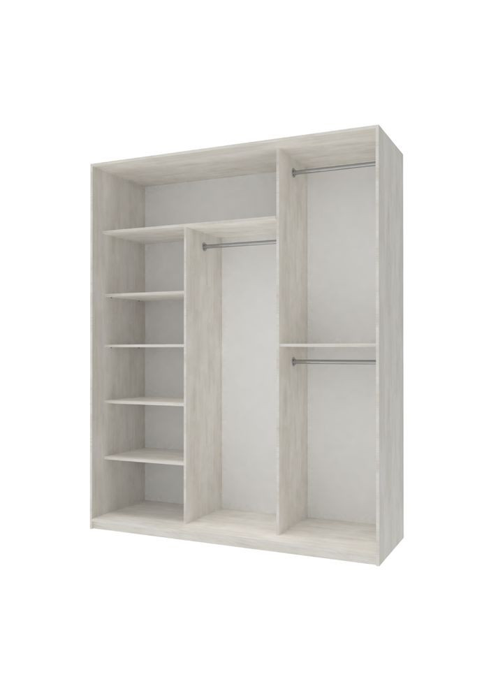 Шафа-купе трьохдверна Сіті Лайт 180х60х225 см /1 Дзеркало (DRS-011070) Doros (361998814)