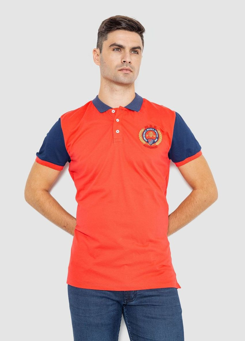 Поло чоловіче з принтом Ager 247R317 (302214584)