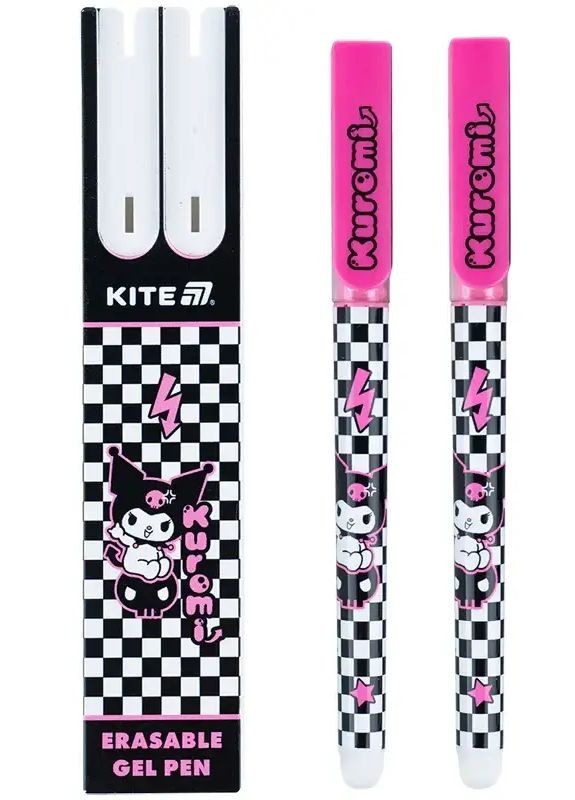 Ручка гелевая "пиши-стирай" Kuromi NR25-069 (синий) 2 шт. в пенале 4063276257017 Kite (372711740)