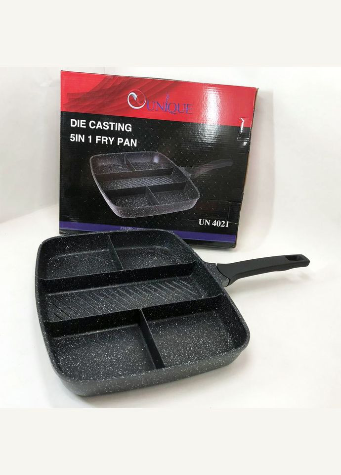 Сковорода с гранитным покрытием 5в1 UN-4021 38*31см антипригарная Unique (364663812)