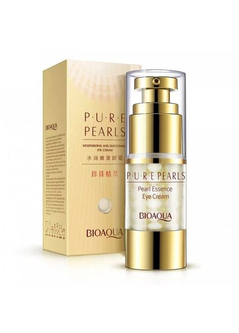 Bioaqua Увлажняющий и омолаживающий крем для кожи вокруг глаз с жемчужной пудрой, для уменьшения морщин и темных кругов 25 г — Крем, Китай (361865566)