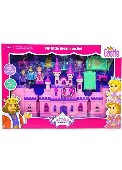 Замок з ляльками та меблями MIC королівський будинок з музикою та світлом для дівчаток іграшка для гри ProDobro (367098343)