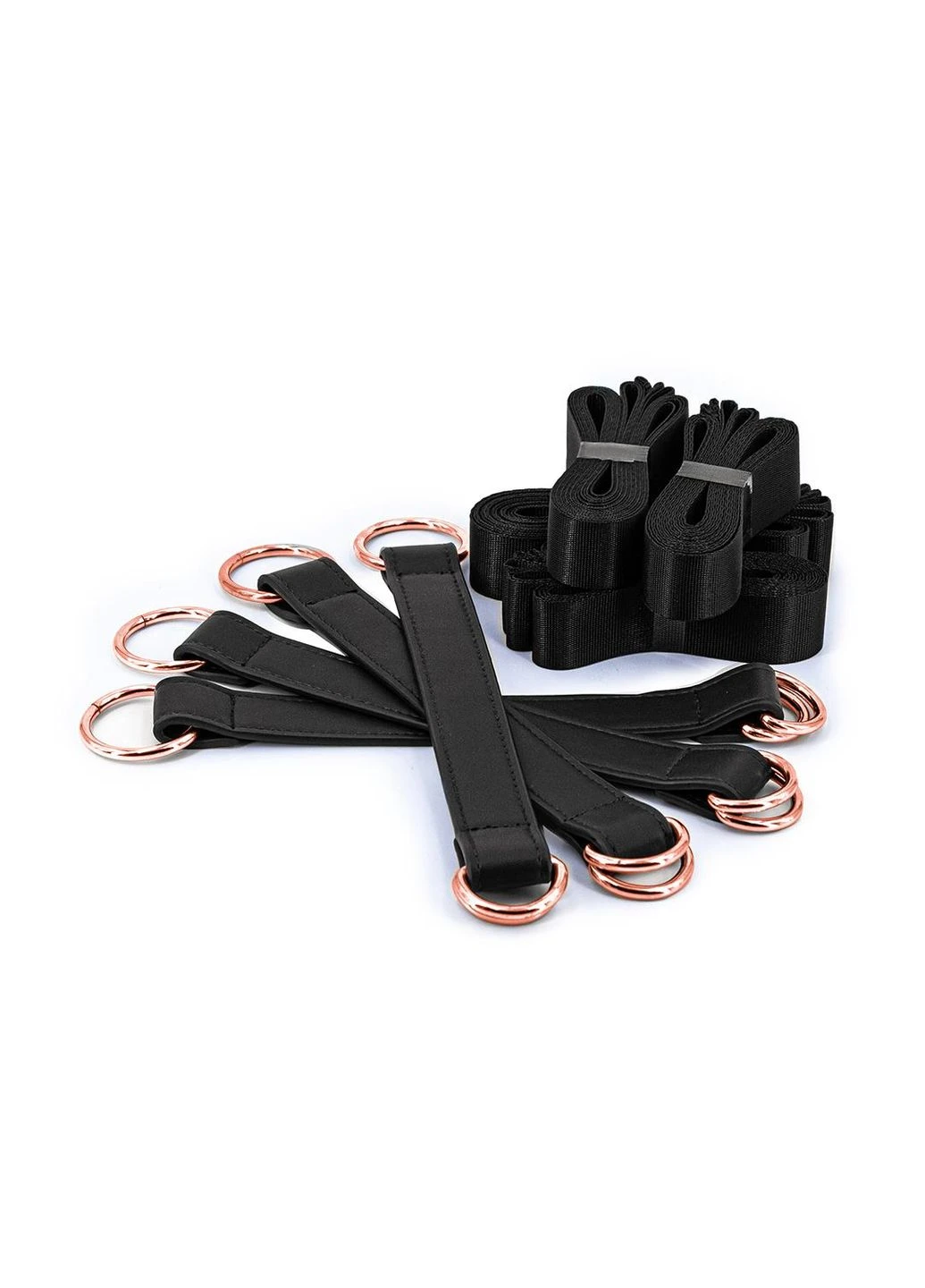 Система фіксації до ліжка BONDAGE COUTURE TIE DOWN STRAPS BLACK Ns Novelties (297131935)