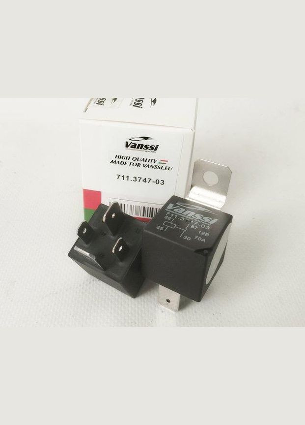 Реле универсальное 4-х конт. 12В 70А (Vanssi) 711.3747-03 LADA (361028203)