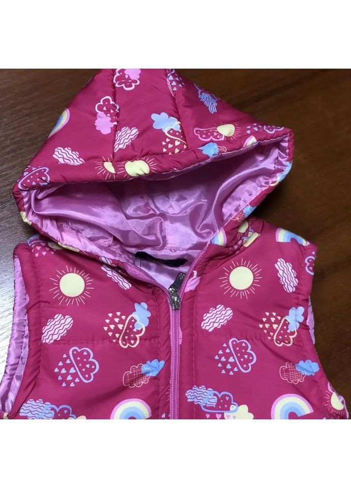 Жилетка-безрукавка для девочки из плащевки с утеплителем синтепон. Else (363553248)