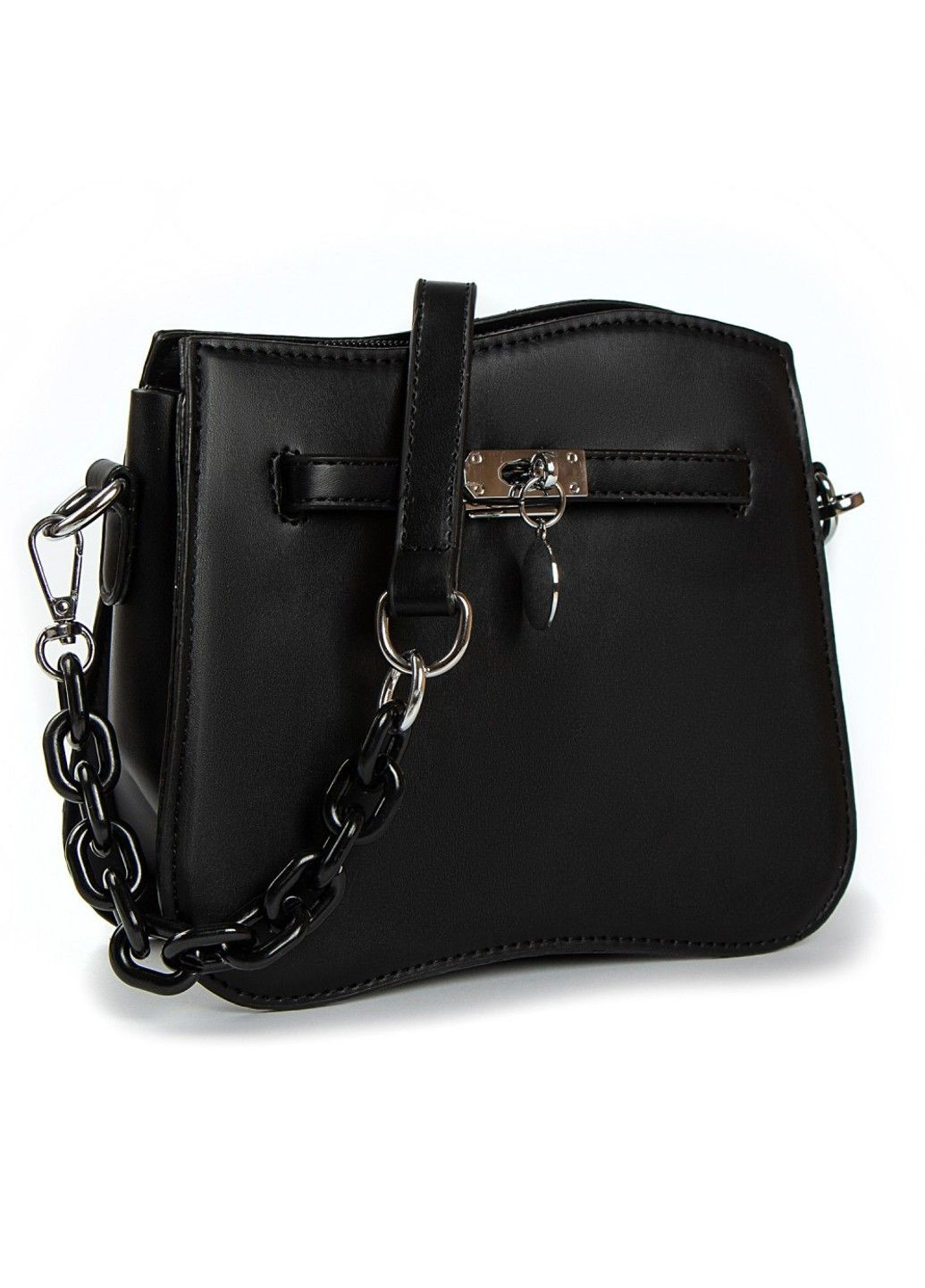 Жіноча сумочка зі шкірозамінника 22 F026 black Fashion (282820138)