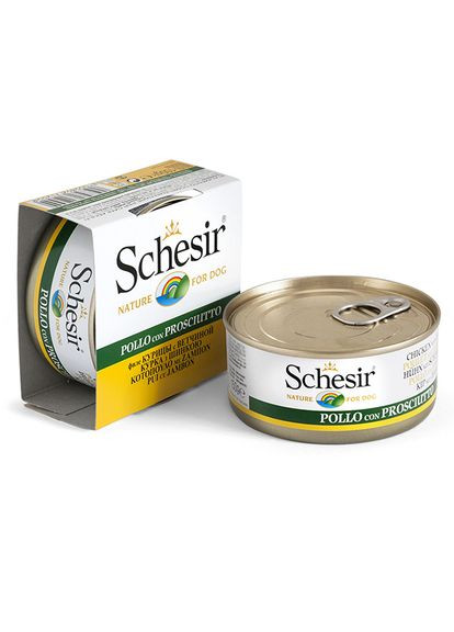 Корм для собак Chicken with Ham Can вологий з куркою та шинкою 150 гр (8005852712554) Schesir (364788980)