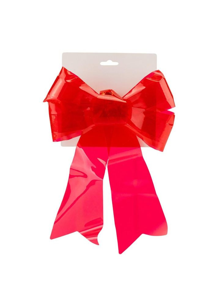 Бант Глянцевий червоний, 32 см 4 шт. ELISEY (370205686)