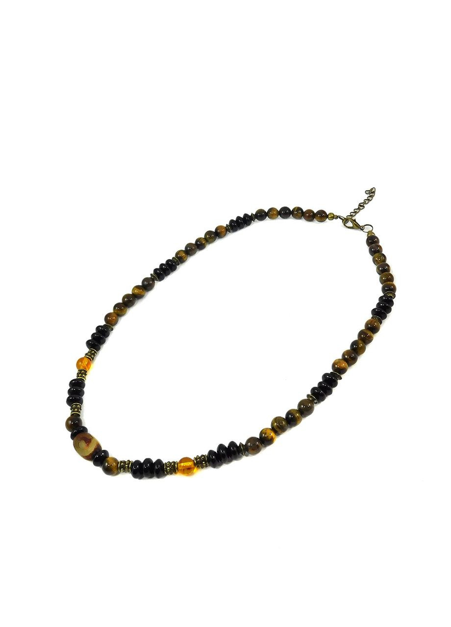 Ожерелье "Амулет Тора" Янтарь, Тигровый глаз, Агат Fursa fashion (322314628)