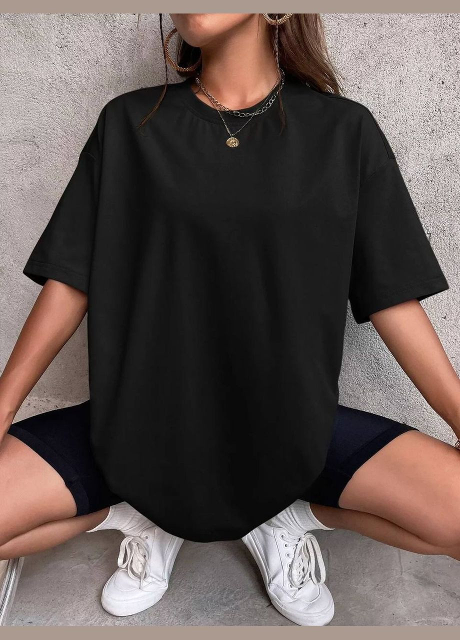 Чорна жіноча футболка кулір No Brand
