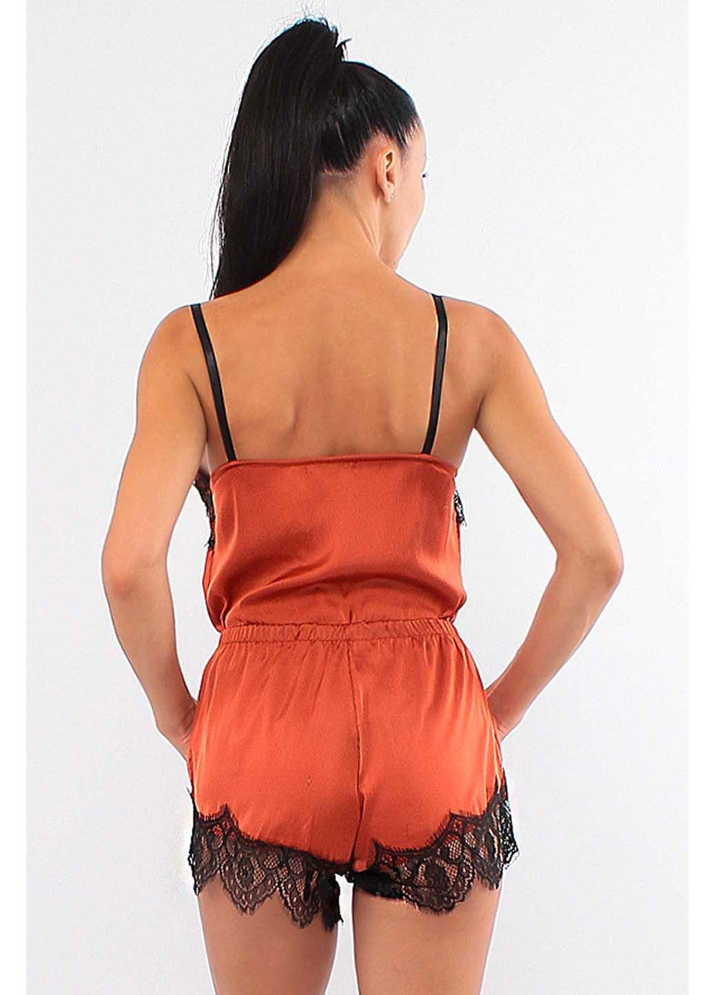 Терракотовая пижамный комплект Ghazel