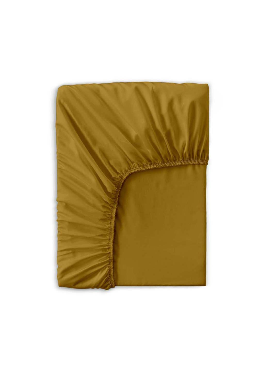 Подростковая постель сатин с простыней на резинке CURCUMA 160х220 см Cosas (307477566)