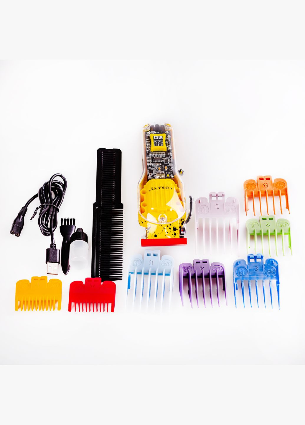 Машинка для стрижки волосся SK-LF-9970 акумуляторна з насадками, Sokany (315433256)