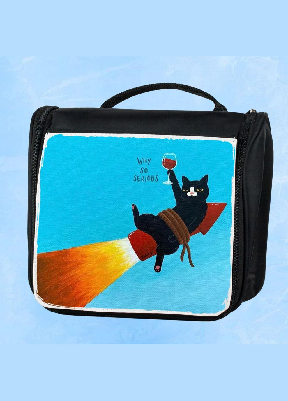 Дорожная сумка - органайзер для косметики несессер Art #33 Черная No Brand (318677306)