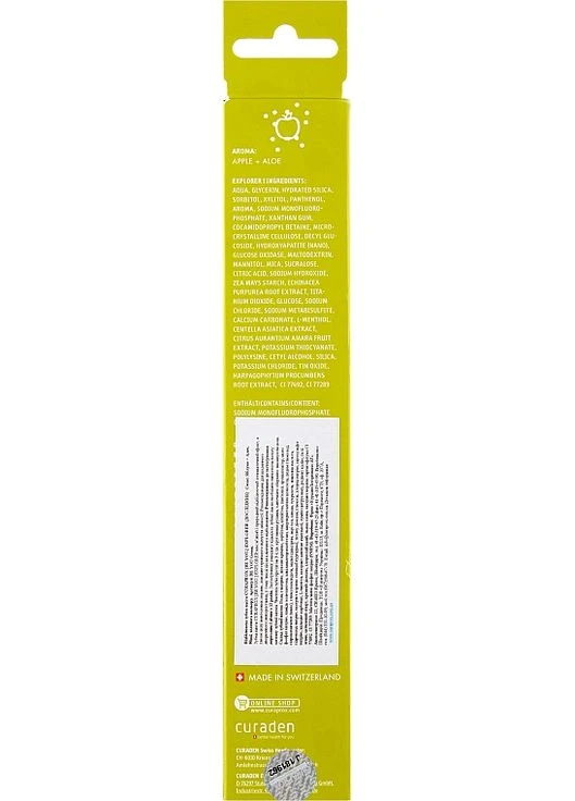Зубная паста со вкусом яблока и алоэ Be You Explorer Toothpaste 60ml (838518-62538) Curaprox (379861917)