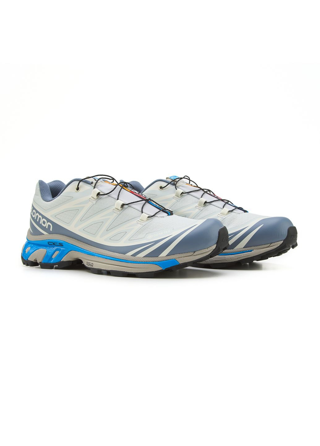 Сірі Осінні кросівки чоловічі salomon xt-6 gtx white grey blue саломон xt-6 No Brand