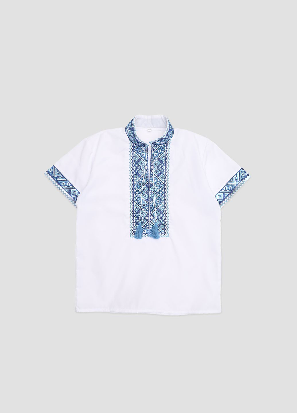 Біла вишиванка для хлопчика колір білий cb-00279793 поплін (336146274)