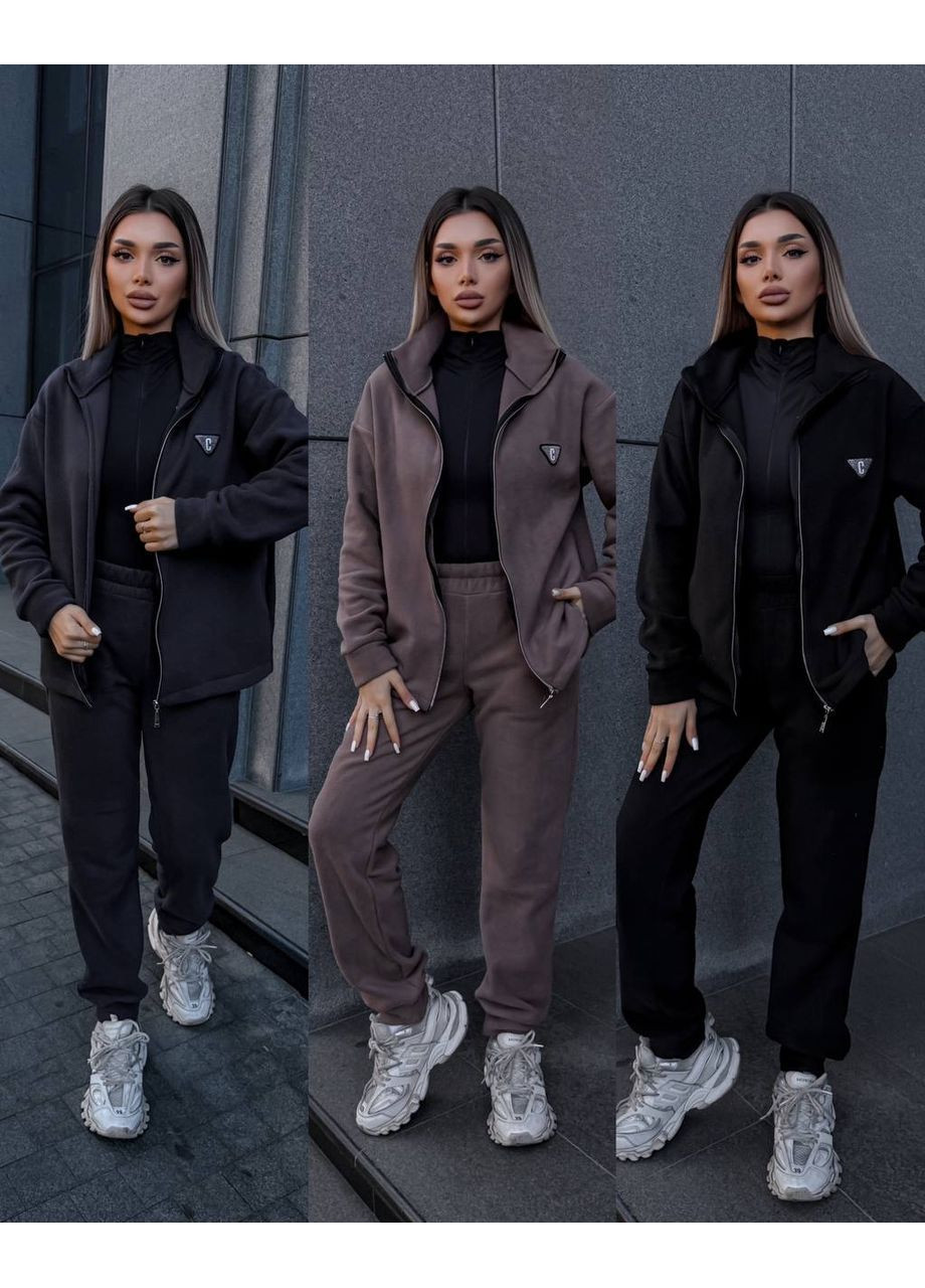 Костюм двосторонній Полар фліс дуже теплий штани та кофта Україна (362641601)