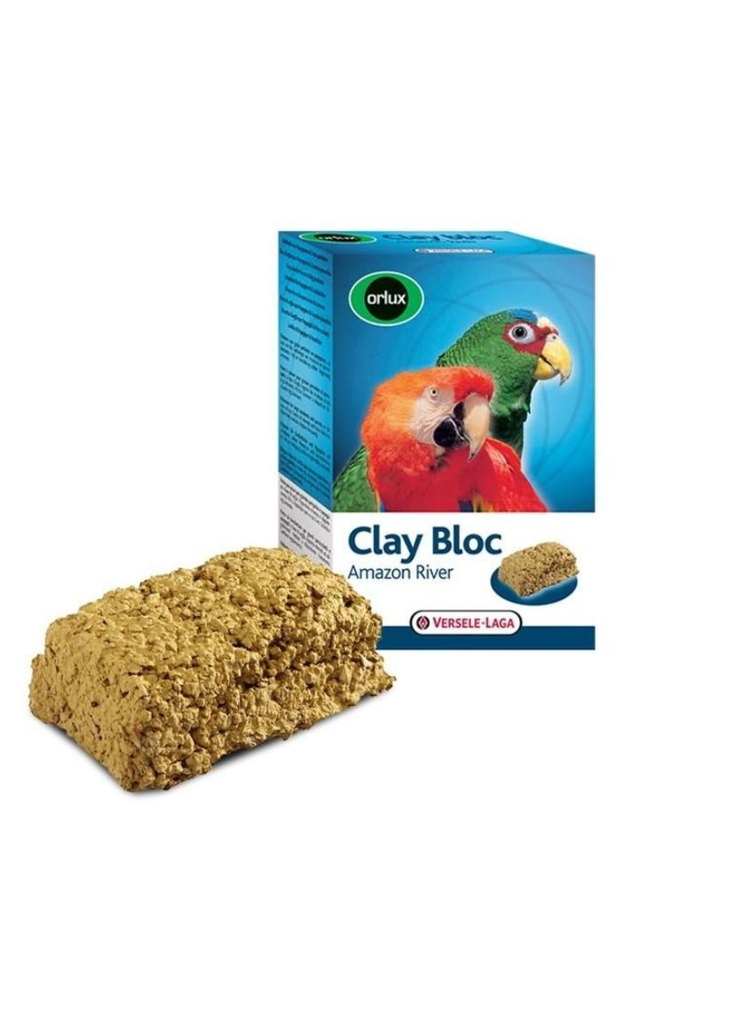 Мінеральний блок з глиною для великих папуг Orlux Clay Bloc Amazon River 550 г 5410340240571 Versele-Laga (275797364)