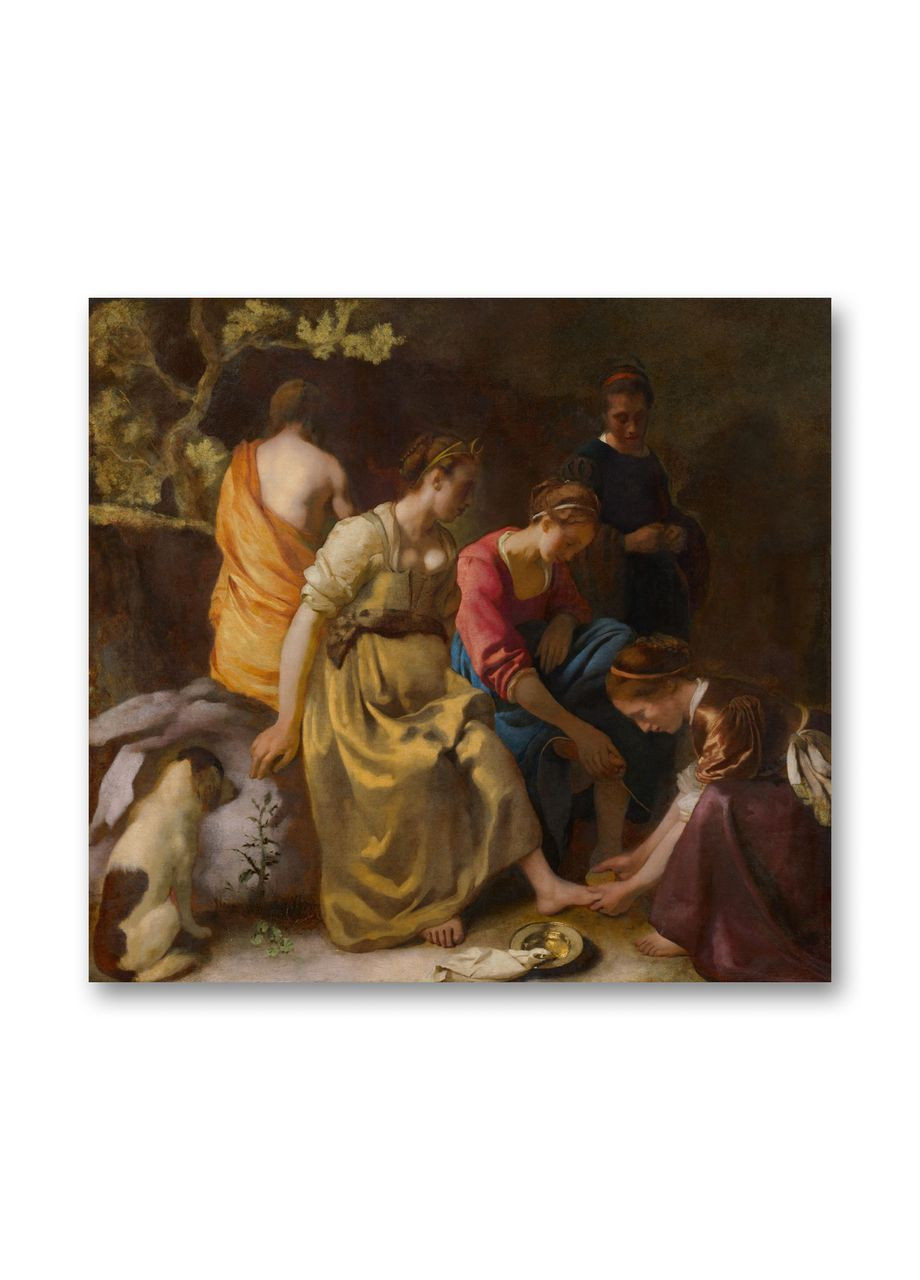 Печать на холсте Диана с подругами Ян Вермеер 50x50 No Brand (346496238)