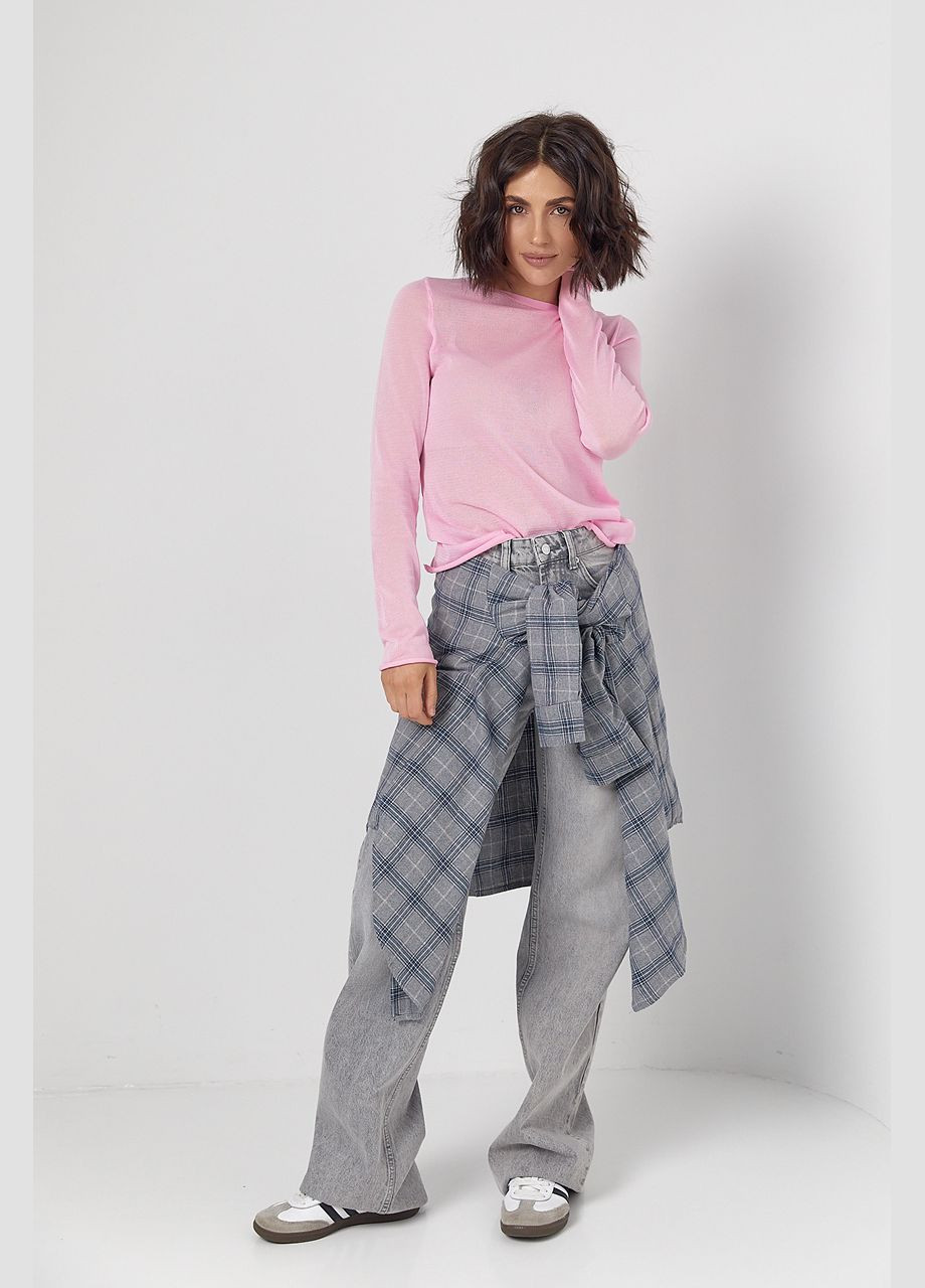 Женский лонгслив с вискозного плетения Lurex (319311919)