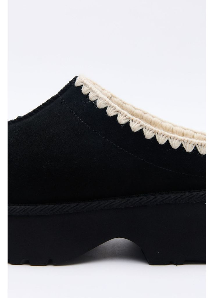 Черные сабо 201235 ALLSY на низком каблуке