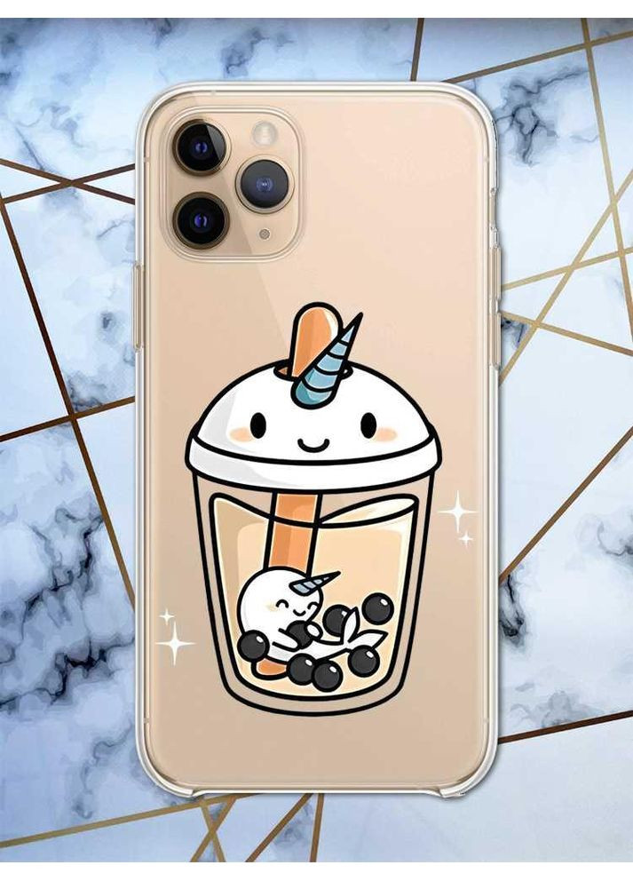 Прозрачный чехол на iPhone 11 Pro:: Коктейль Единорог (принт 96) Creative (359484921)